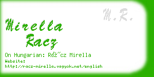 mirella racz business card